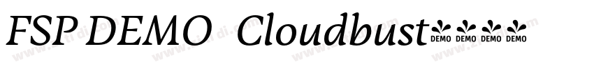 FSP DEMO   Cloudbust字体转换